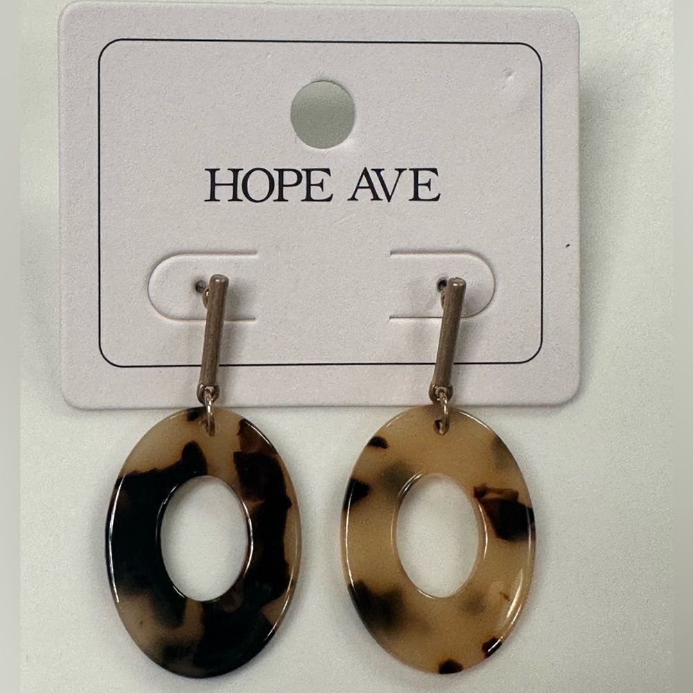 Hope Ave Tortoise Drop Earrings